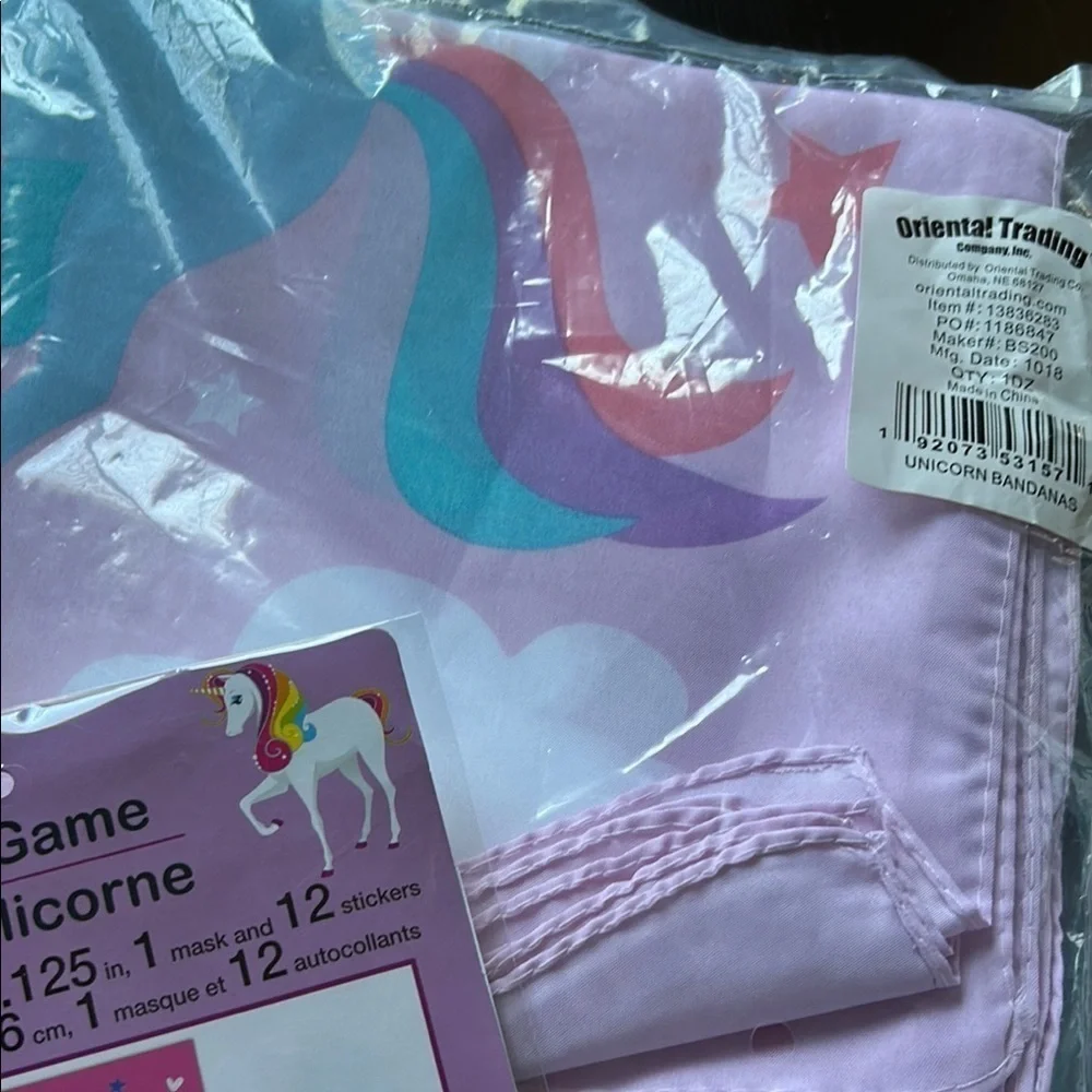 Fantasy Unicorn party bundle for 8 Pastel Colors 61 pieces.